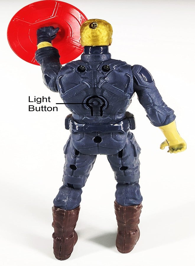 Kiddily Avenger Action Hero Figure Model Toy for Home Decors, Office Desk and Study Table (Captain America) - Image 2
